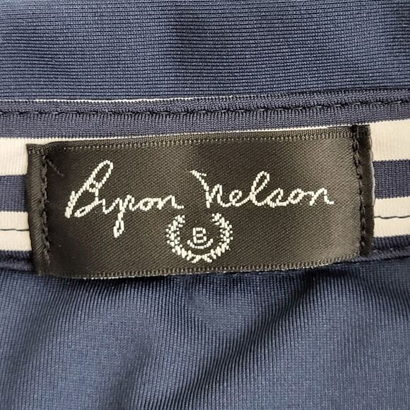 Byron Nelson Dri Way Polo Golf Shirt Mens Navy Sz M Short Sleeve Performance NWT - Picture 9 of 16